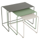 Trilogie de tables basses gigognes FERMOB Oulala en métal - 25 coloris