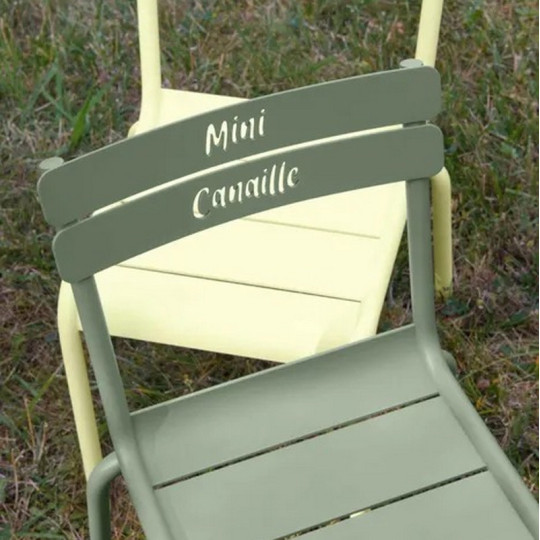 Chaise pour enfant mini canaille FERMOB Luxembourg Kid en métal - 7 coloris