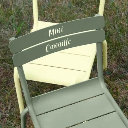 Chaise pour enfant mini canaille FERMOB Luxembourg Kid en métal - 7 coloris