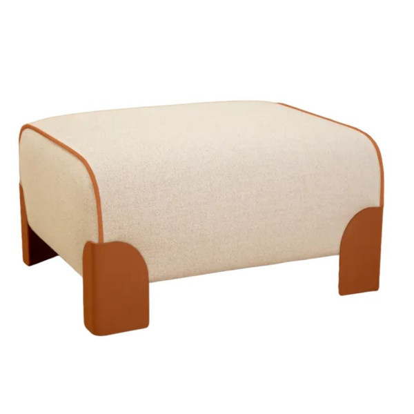 Grand pouf FERMOB Voulez-vous Moucheté en tissu et métal - 12 coloris