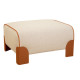 Grand pouf FERMOB Voulez-vous Moucheté en tissu et métal - 12 coloris