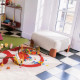 Grand pouf FERMOB Voulez-vous Bouclette en tissu et métal - 12 coloris