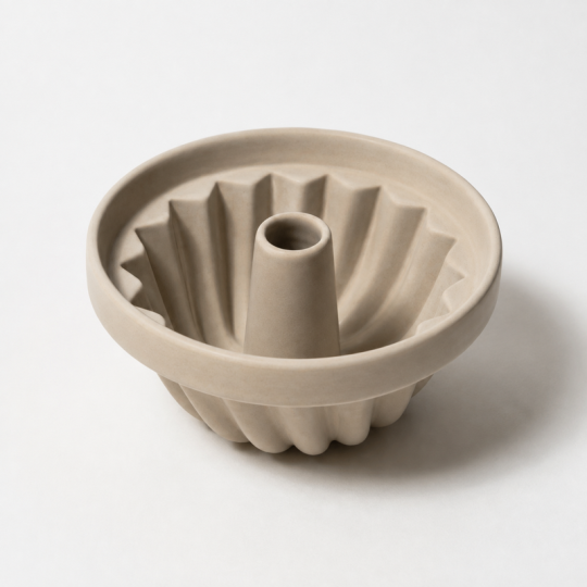 Moule à kougloff MANUFACTURE DE DIGOIN 22cm en grès brut naturel