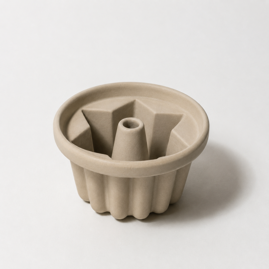 Moule à kougloff MANUFACTURE DE DIGOIN petit modèle 9cm en grès brut naturel