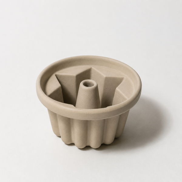 Moule à kougloff MANUFACTURE DE DIGOIN petit modèle 9cm en grès brut naturel