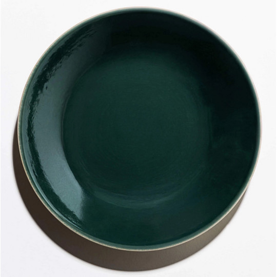 Grande assiette creuse de présentation MANUFACTURE DE DIGOIN 29cm en grès émaillé - 5 coloris