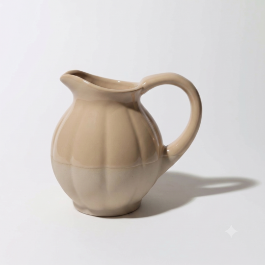 Pichet carafe vase MANUFACTURE DE DIGOIN modèle Citrouille bicolore 1L en grès émaillé - 5 coloris