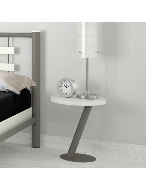 Chevet Marta métal bois Résistub 1663 - 4 coloris