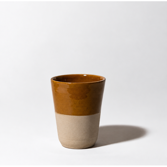Gobelet verre à eau MANUFACTURE DE DIGOIN 0.18L  bicolore en grès émaillé - 10 coloris