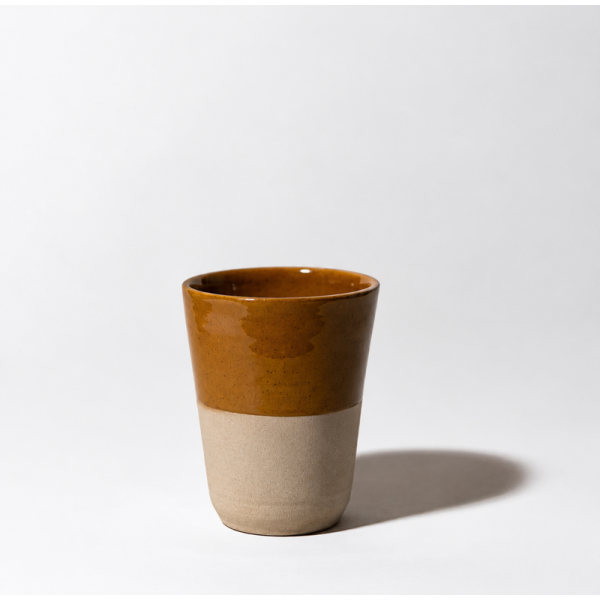 Gobelet verre à eau MANUFACTURE DE DIGOIN 0.18L  bicolore en grès émaillé - 10 coloris