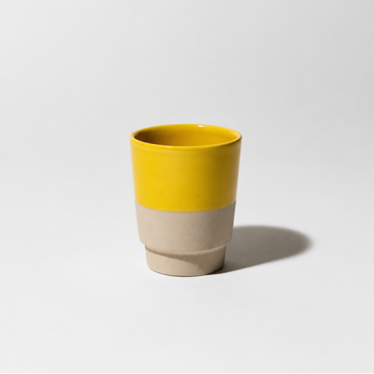 Tasse à café gobelet verre à eau MANUFACTURE DE DIGOIN 0.15L bicolore en grès émaillé - 10 coloris