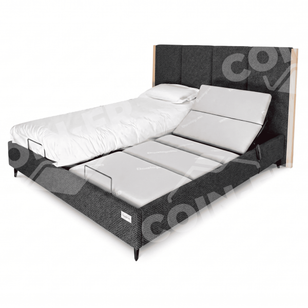 Sommier relaxation électrique à lattes DUNLOPILLO Dunlo'box 22cm - 7 tailles 99 coloris