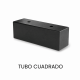 Jeu de 4 pieds Tubo Cuadrado DUNLOPILLO pour sommier hauteur 3.5cm coloris noir