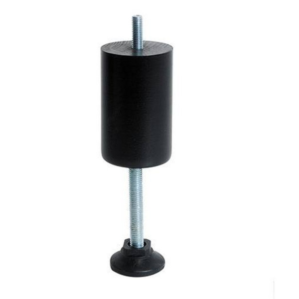 Jeu de 2 pieds centraux réglables EPEDA pour sommier hauteur 10-20cm coloris noir