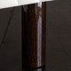 Jeu de 4 pieds cylindriques en bois EPEDA pour sommier hauteur 17cm coloris bois vernis foncé