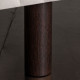 Jeu de 4 pieds cylindriques en bois EPEDA pour sommier hauteur 17cm coloris bois wengé