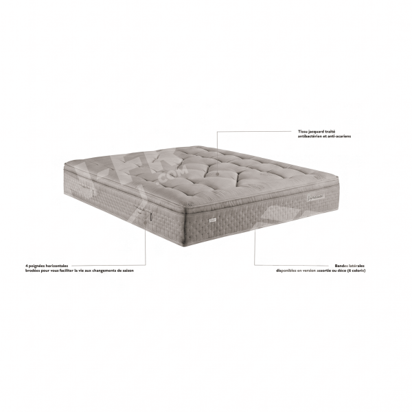 Matelas à ressorts ensachés EPEDA Dédicace Galactique 32cm accueil tonique soutien très ferme - 19 tailles 10 coloris