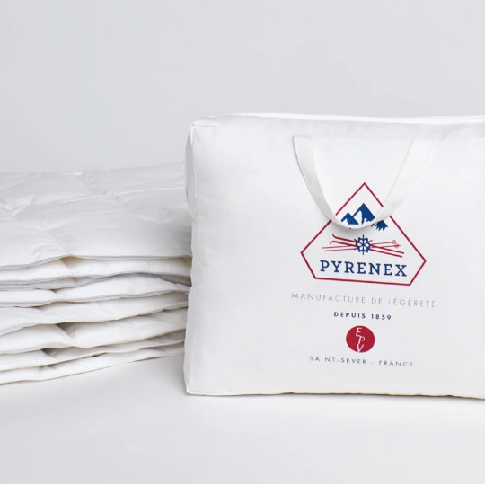 Pack de 2 couettes jumelables PYRENEX Papeete Duo 240 (2x120g/m2) duvet et plumettes canard - 6 tailles