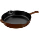 Poêle en fonte STAUB marron chocolat 28cm