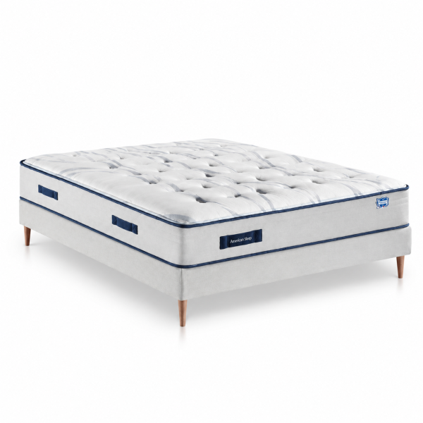 Ensemble matelas sommier et pieds SIMMONS Rendez-vous 2026 matelas à ressorts ferme 28cm - 4 coloris 9 tailles