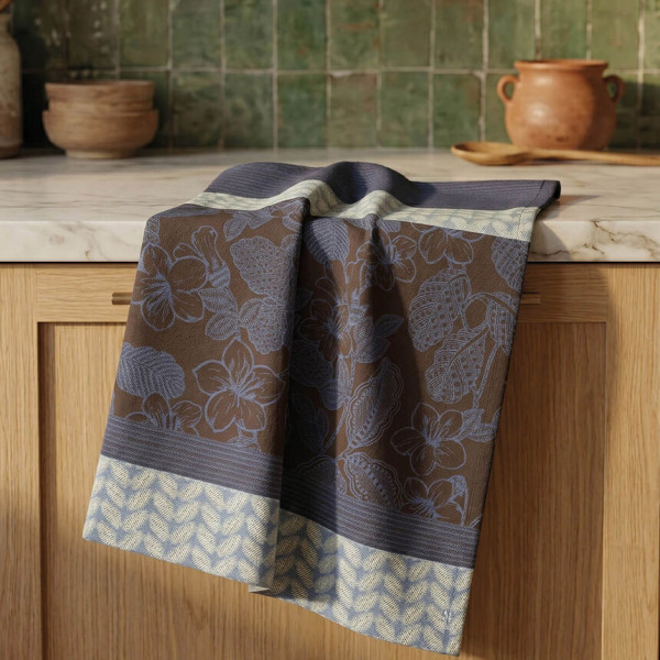 Torchon LE JACQUARD FRANCAIS Sulawesi 100% coton 60x80cm - 2 coloris