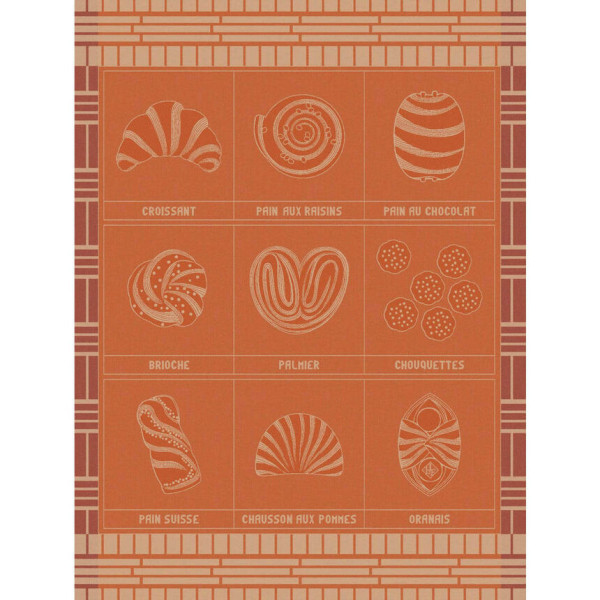 Torchon LE JACQUARD FRANCAIS Haute viennoiserie 100% coton 60x80cm - 3 coloris