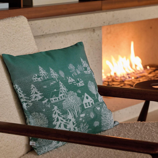 Housse de coussin LE JACQUARD FRANCAIS Sous les Etoiles 100% Coton 40x40cm - 2 coloris