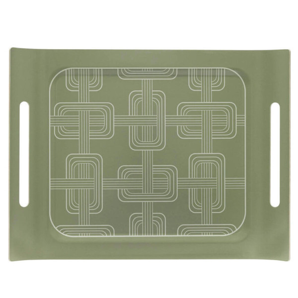 Plateau LE JACQUARD FRANCAIS Hôtel Particulier Buis 58x42cm en bois de bouleau
