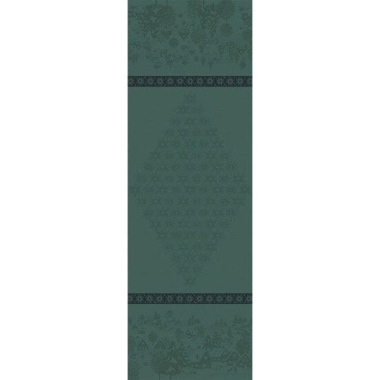 Chemin de table LE JACQUARD FRANCAIS Sous les Etoiles Gui 100% coton - 2 tailles