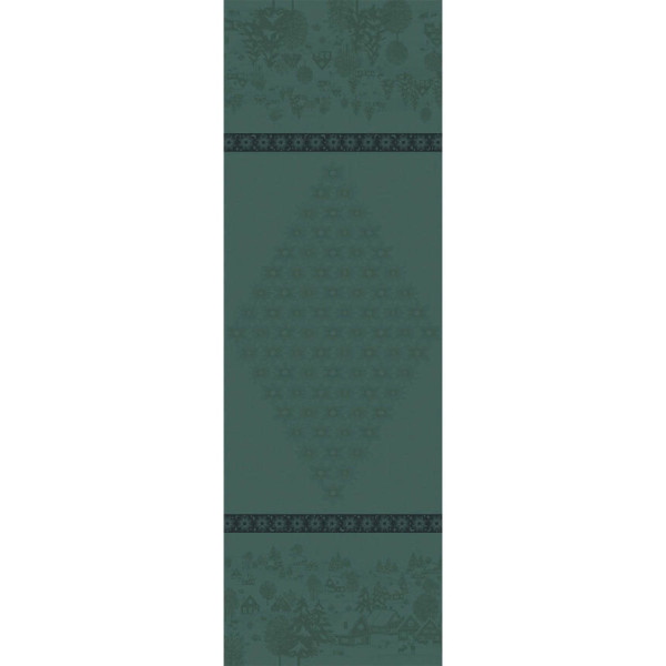 Chemin de table LE JACQUARD FRANCAIS Sous les Etoiles Gui 100% coton - 2 tailles