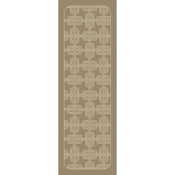 Chemin de table LE JACQUARD FRANCAIS Hôtel Particulier Buis 100% lin 50x150cm