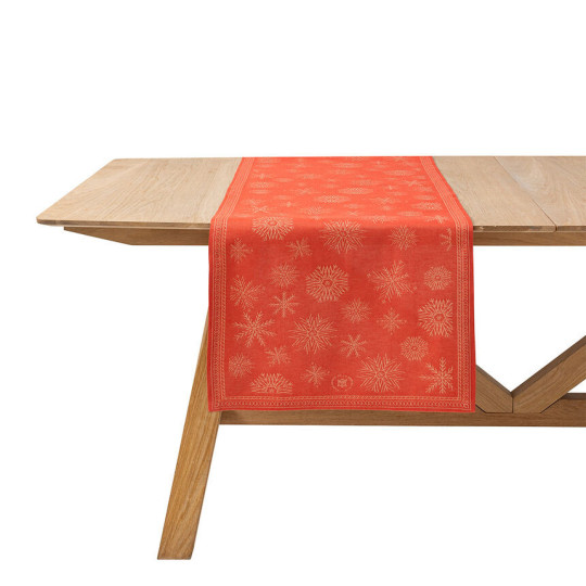 Chemin de table LE JACQUARD FRANCAIS Ciel Etoilé Elysée 100% coton 50x140cm