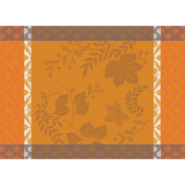 Set de table LE JACQUARD FRANCAIS Manor Lane Coloquinte 100% coton enduit 50x36cm