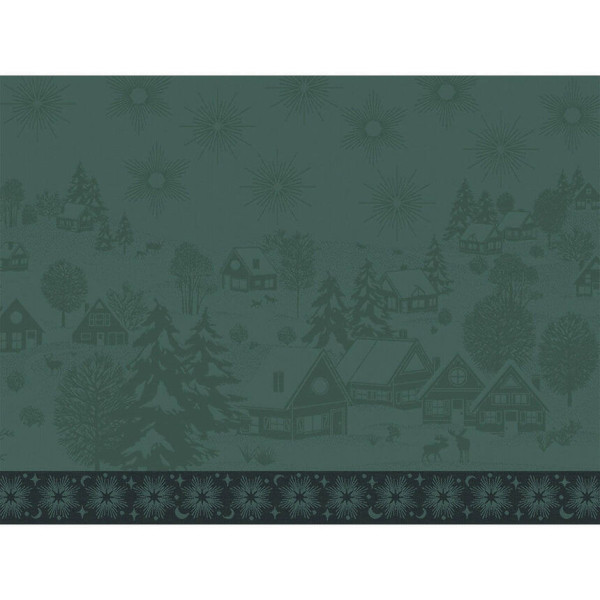 Set de table déperlant LE JACQUARD FRANCAIS Sous les Etoiles Gui 100% coton 50x36cm