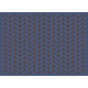 Set de table LE JACQUARD FRANCAIS Sulawesi Feuillage Terre Indigo 100% coton enduit 50x36cm