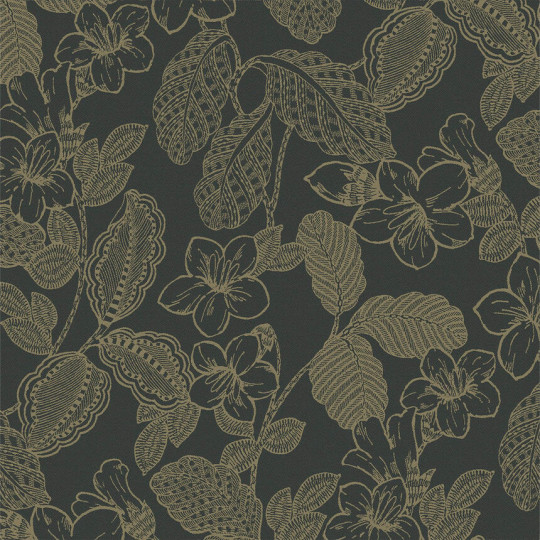 Serviette de table LE JACQUARD FRANCAIS Sulawesi Fleurs Canopée 100% coton 55x55cm