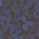 Serviette de table LE JACQUARD FRANCAIS Sulawesi Fleurs Terre Indigo 100% coton 55x55cm