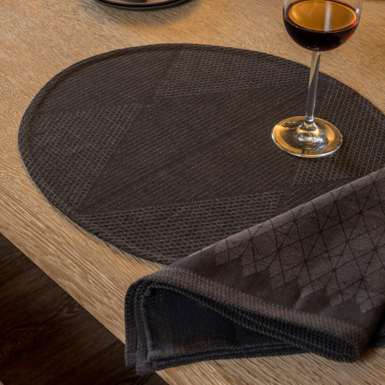 Serviette de table LE JACQUARD FRANCAIS Club Coton Antique coton et lin 50x50cm