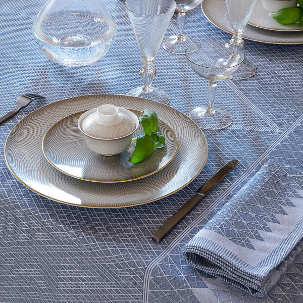 Serviette de table LE JACQUARD FRANCAIS Club Coton Denim coton et lin 50x50cm