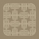Serviette de table LE JACQUARD FRANCAIS Hôtel Particulier Buis 100% lin 55x55cm