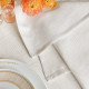 Serviette de table LE JACQUARD FRANCAIS Hôtel Particulier Stuc 100% lin 55x55cm
