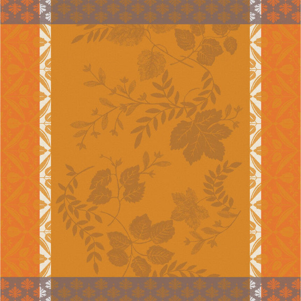 Serviette de table LE JACQUARD FRANCAIS Manor Lane Coloquinte 100% coton 50x50cm