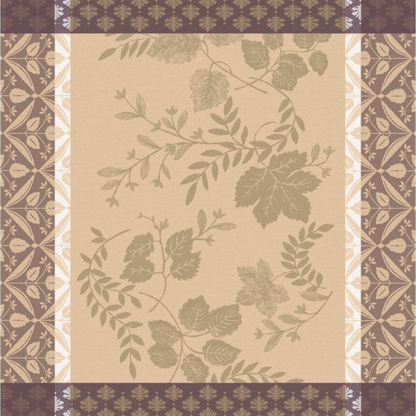 Serviette de table LE JACQUARD FRANCAIS Manor Lane Rosé des prés 100% coton 50x50cm