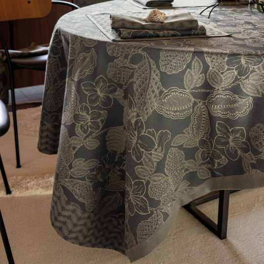 Nappe LE JACQUARD FRANCAIS Sulawesi Canopée en 100% coton - 3 tailles