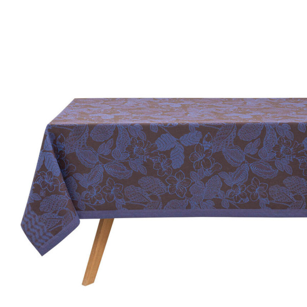 Nappe LE JACQUARD FRANCAIS Sulawesi Terre Indigo en 100% coton - 3 tailles