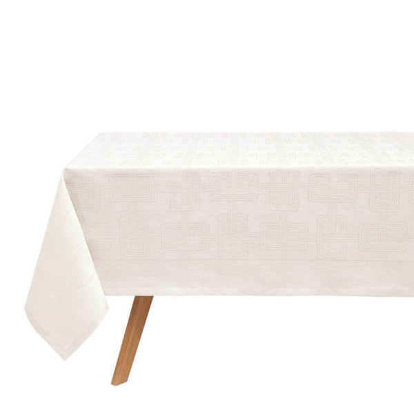 Nappe LE JACQUARD FRANCAIS Hôtel Particulier Stuc en 100% lin - 5 tailles