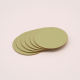 Set de 6 sous-verres MIDIPY Gordes en cuir ronds - 7 coloris