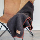 Plaid MIDIPY Maupas chocolat en haute laine française 120x90cm - 2 coloris