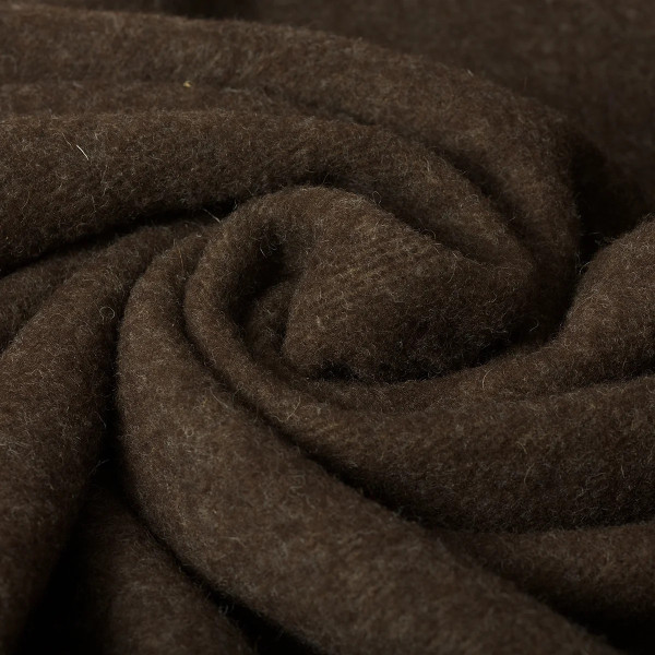 Plaid MIDIPY Madrès chocolat en haute laine française 120x180cm - 4 coloris