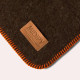 Plaid MIDIPY Madrès chocolat en haute laine française 120x180cm - 4 coloris